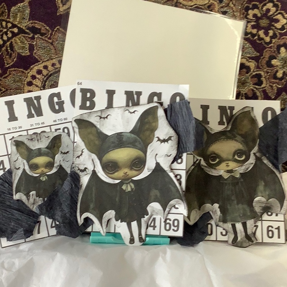 Gothic Bat Bingo Cards